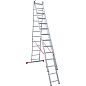 Лестница алюминиевая 3-х секц. NV2230 (12 ступ. 317/550см, 16.9кг) Новая Высота фото8