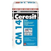 Клей для плитки CM 14 CERESIT (нар./внутр.; для деформир.осн.), 25 кг