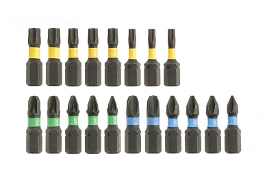 Набор бит ударных 1/4" Hex, 20 пр, L=25мм (HT1S698) HOEGERT