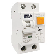 Автомат дифференциальный АД-63 1P+N 16A/30мА (хар. C, тип A, защита 270В) 6кА 19053 ETP