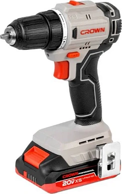 Дрель-шуруповерт аккум. CT21104XS-2 BMC (20.0 В, 2 акк. х 2 А/h Li-Ion, 45 Нм, чем.) CROWN