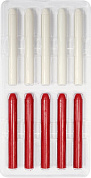 Набор восковых стержней 10х85 мм, 10шт. (5 красных + 5 белых)(09207) VOREL