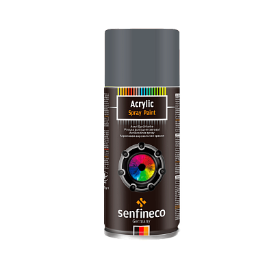 Грунт-спрей акриловый серый матовый 400мл Primer Acrylic matt grey (5002) SENFINECO