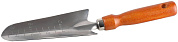 Совок посадочный узкий из нержавеющей стали с деревянной ручкой, 290 мм (8-421113_z01) Grinda
