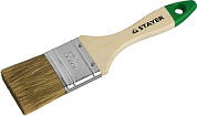 Кисть плоская "LASUR-STANDARD", смешанная (натуральная и искусственная) щетина, деревянная ручка, 50мм (01031-50) STAYER