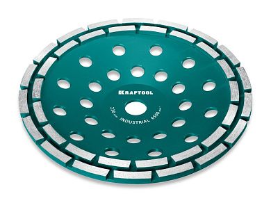Чашка алмазная двухрядная,d 230мм, Double, INDUSTRIAL 33369-230)(33369-230) KRAFTOOL
