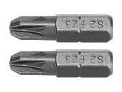 Бита PZ3х25мм 1/4" (2шт.) AlSl S2 (YT-77882) YATO