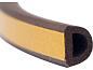 Уплотнитель для окон и дверей тип D 9х7.4мм/6м (коричневый)(76762) VOREL фото2