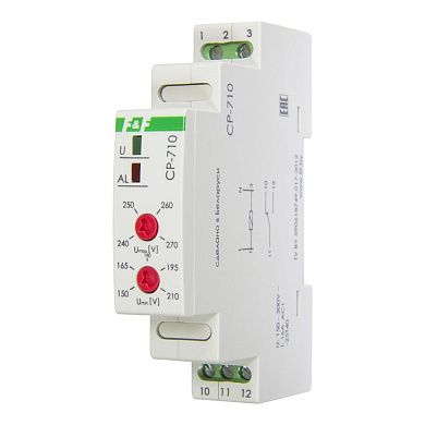 Реле контроля напряжения CP-710 (150-300В 16А 1NO/NC) EA04.009.001 Евроавтоматика ФИФ