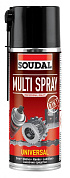 Универсальная смазка  Multi Spray аэрозоль 400 мл, SOUDAL