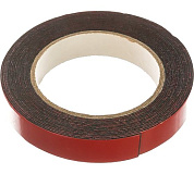 Лента клеящая на вспененной основе, 19мм/5м, черная, двусторонняя (89084) MATRIX