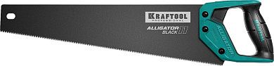 Ножовка по дереву, для точного реза, 450 мм, 11 TPI 3D зуб ″Alligator BLACK 11″ (15205-45) KRAFTOOL