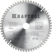 Диск пильный 180х30х60Т по алюминию "Multi Material" (36953-180-30) KRAFTOOL