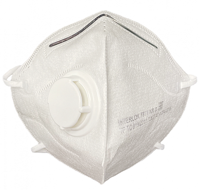 Полумаска фильтрующая (респиратор) с клапаном выдоха, FFP1 "Плюс" (FFP1UK-1) iNTERLOK
