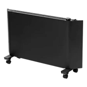 Конвектор электрический XCE-2000B, 230 В, 2000 Вт, черный, сушилка, колеса, Х-элемент Denzel