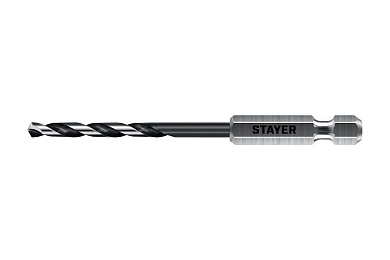 Сверло по металлу ц/х 4.2х43х98 мм, HSS, хв. HEX 1/4", класс A1 "IMPACT READY" (29603-4.2) STAYER