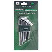 Набор ключей TORX Г-образных, 7пр. (Т10,Т15,Т20,Т25,Т27,Т30,Т40)(RF-5071) RockFORCE
