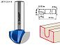 Фреза пазовая галтельная, D= 25,4мм, раб. длина-16мм, радиус-12,7мм, хв.-12 мм (28751-25.4-16) ЗУБР фото2