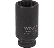 Головка глубокая, ударн., 1/2", L=78мм, 12гр, 27 мм (RF-4488527) Rockforce