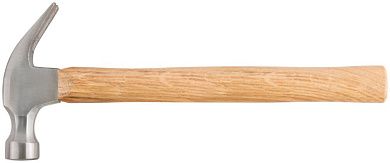 Молоток-гвоздодер, деревянная ручка 25мм, 340гр. (F_44625) FIT