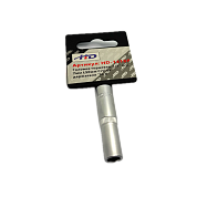 Головка торцевая 1/4" 6гр. 7мм L50мм CrV на держателе (HD-1418P) H-D