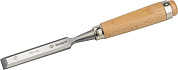Стамеска-долото "Классик" с деревянной ручкой, хромованадиевая, 20мм, (18096-20) ЗУБР