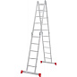Лестница-трансформер алюм. шарнирная NV2320 (4х5 ступ. 269/556см, 14.6кг) Новая Высота фото2