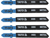 Пилка лобзиковая по металлу 50x75x1.0мм 12TPI , 5шт. (YT-3413) YATO