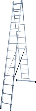 Лестница алюминиевая 2-х секц. NV1220 (14 ступ. 357/546см, 10.9кг) Новая Высота