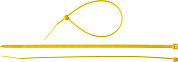 Хомут стяжка нейлон Ø 3.6x200 мм желтый 100шт. (309050-36-200) ЗУБР