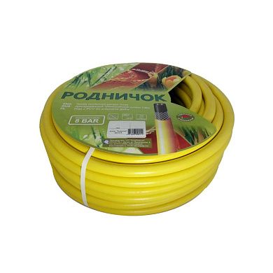 Шланг ПВХ полив. армир. "Родничок" 3/4" 30м, толщ 1.8мм (желтый)