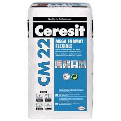 Клей для плитки CM 22 CERESIT (нар./внутр.; для деформир.осн.), 25 кг