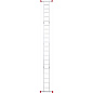 Лестница-трансформер алюм. шарнирная NV2320 (4х5 ступ. 269/556см, 14.6кг) Новая Высота фото3