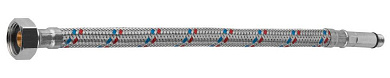 Подводка гибкая ЗУБР для воды, к смесителям, оплетка из нержавеющей стали, удлиненная, г/ш 1,2м