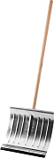Лопата снеговая алюм. с деревянным черенком, 430мм (421857) СИБИН