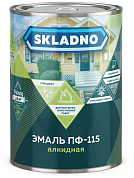 Эмаль ПФ-115 "SKLADNO" ярко-зеленая 0,8 кг