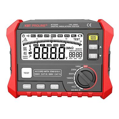 Мегаомметр цифровой KT 5205 серия PROLINE (89639) КВТ