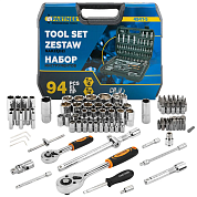 Набор инструментов 94пр. 1/4", 1/2" (6гр.)(4-32мм)(PA-4941-5) Partner