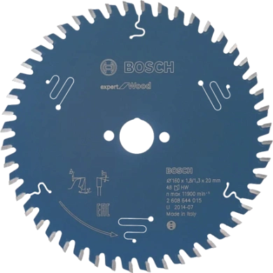 Диск пильный 165х20х1.8/1.3х48 Expert for Wood (2 608 644 015) BOSCH