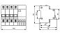 Автомат дифференциальный АД-4 (230/480В 4P 50А/30мА (С) 45кА) 18077 ETP фото2