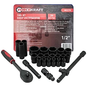 Набор инструментов 26пр. 1/2" (6гр.)(FK-4027-K) FORCEKRAFT