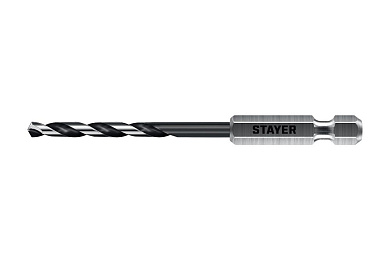 Сверло по металлу ц/х 3.2х33х89 мм, HSS, хв. HEX 1/4", класс A1 "IMPACT READY" (29603-3.2) STAYER