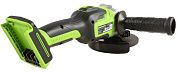 Угловая шлифмашина аккум. GD24AGK2 (24.0 В, 1 акк.х2.0 А/ч Li-Ion,125мм, сумка) GreenWorks