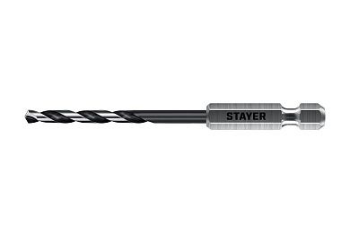 Сверло по металлу ц/х 3.0х33х84 мм, HSS, хв. HEX 1/4", класс A1 "IMPACT READY" (29603-3) STAYER