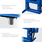 Пресс гидравлический с гидронасосом и манометром 10т "ПГН-10""Профессионал" (43072-10) ЗУБР фото6