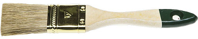 Кисть плоская "LASUR-STANDARD", смешанная (натуральная и искусственная) щетина, деревянная ручка, 38мм (01031-38) STAYER