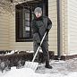 Лопата снеговая, стальная оцинк., 420х370х1370, деревянный черенок (61680) СИБРТЕХ фото7