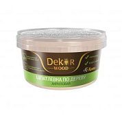Шпатлевка по дереву "DEKOR" темный орех 0.4 кг