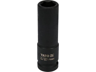 Головка ударн. 1/2" 14мм, L=78мм, 6гр., глубокая CrMo (YT-1034) YATO