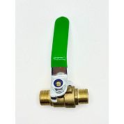 Кран воздушный шаровый с наружными резьбами 3/8" x 3/8" (латунь) (HD-BV8-M38) H-D